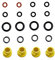 Joint torique pour lance - Joint torique - 2.640-729.0 - Caoutchouc O - Nettoyeur haute pression pour K4 K5 K6 K7 A
