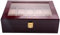 PYNQ Luxus Uhren Box Uhren Halter Box für Uhren Herren Glas Top Schmuck Organizer Box 10 Gitter Uhren Organizer