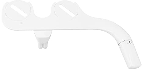 Fockety Accesorio de bidé para Inodoro, Accesorio de Asiento de Inodoro de bidé No Eléctrico Ultradelgado con Boquilla Doble Autolimpiante, Accesorio de Inodoro de bidé para Inodoro