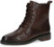 CAPRICE Damen Stiefeletten zum Schnüren aus Leder mit Reißverschluss, Braun (Dk Brown Nappa), 37 EU