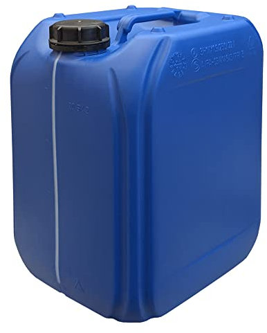 Bidón de agua potable, sin BPA, apto para alimentos (20 litros), color azul