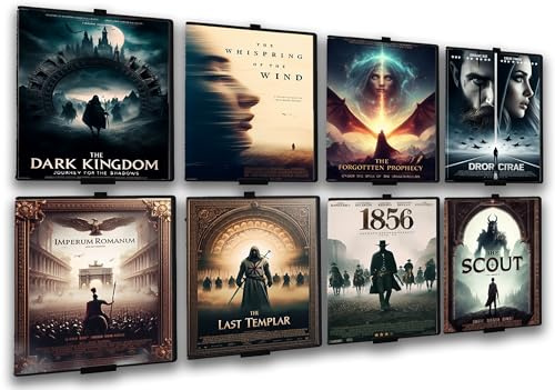 Naturalspring DVD Wandhalterung Selbstklebend Nicht Bohren Minimalist 8er Set Schwarz
