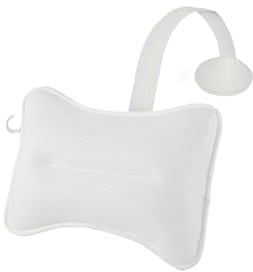 HUGABOOM Großes Kissen für Whirlpool, Spa und Chaiselongue – Universal-Kopf- und Nackenstützkissen, erhöhter Komfort und erhöhte Kopfstütze, mit Haken (1er-Pack)