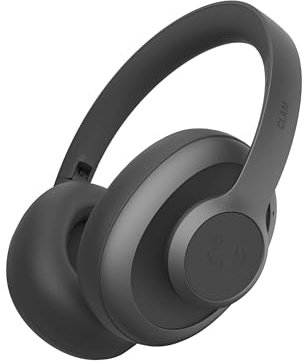 Fresh 'n Rebel Clam Ace, Cuffie Bluetooth Over Ear con cancellazione attiva del rumore ibrida, 60 ore di riproduzione, Senza fili, Microfono ENC, ricarica rapida, controllo a pulsante (Storm Grey)
