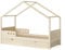 Bellabino Bela Kinderbett 90x200 cm – Hausbett mit Rausfallschutz & Lattenrost – Kinder Bett mit großer Schublade für Jungen und Mädchen aus Holz – Montessori Kinderhausbett in Natur
