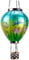 Northpoint LED Solar Laterne Heißluftballon Windlicht mit Aufhängung Haken Außenbereich Dekoration Garten Solarpanel Türkis grün