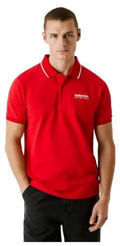 Pepe Jeans Herren-Poloshirt mit TIPP-Logo, Rot (Mars Red), L