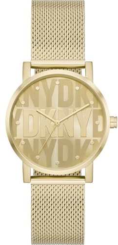 DKNY Damen Analog Quarz Uhr mit Edelstahl Armband NY6692