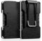 VULKIT Porte Carte Homme avec Pince à Billets Portefeuille Homme Mince RFID Anti Piratage Porte Carte Bancaire Metallique Rigide, Rétro Cuir Noir