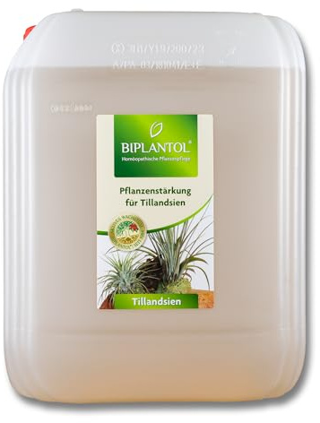 BIPLANTOL® Tillandsien Kanister 10L – Natürliche Pflege für Tillandsien & Bromelien – Pflanzenstärkungsmittel zur Regeneration & Blühfreude – Ideal für epiphytische Zimmerpflanzen – Luftpflanzen