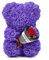 Gifts for Her - Rose Bear - Rose Flowers Bear, Unique Gifts, Gifts for Girls,Gifts for mom,Birthday Gifts,Flower delivery - only Teddy Bear Included (Teddy bear, Purple)