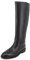 QUEEN HELENA Stivali Alti in Pelle con Tacco Basso Casual Donna L-438 (Nero, Sistema Taglie Calzature EU, Adulto, Donna, Numero, Media, 36)