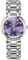 OLEVS Orologio da donna in acciaio inox, classico lusso piccolo orologio da polso da donna, eleganza semplicità numeri romani impermeabile orologio da polso donna, 5573-quadrante viola/bracciale