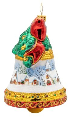 Christopher Radko Handgefertigter europäischer Glas-Weihnachtsbaum, dekoratives Ornament, malerische Glockenspiele