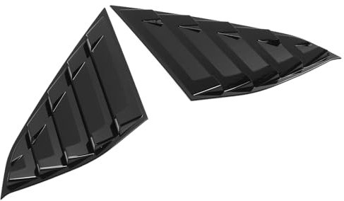 Panneau de Persienne de Lunette Arrière Noir Brillant avec Ruban Adhésif Double Face pour 2018 à 2022