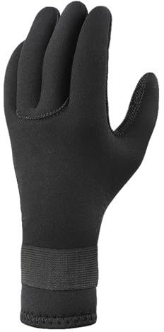 Tauchhandschuhe 5mm Neoprenhandschuhe Anti-Rutsch Neopren Handschuh Tauchhandschuhe Verschleißfest Dicke Warme Flexibel Schwimmhandschuhe mit verstellbarem Riemen für Tauchen Surfen Bootfahren