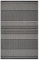 oKu-Tex In- & Outdoor Teppich UV-resistenter Teppich für draußen und drinnen gestreift Zick Zack, Veranda, Küche, Bad Sisaloptik schwarz grau, 80 x 150 cm