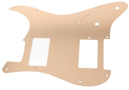 Munefe E -Gitarren -Pickguard, Gitarrenbass -Pickguard, Guitar Pick Guard -Teller, geeignet für einen hervorragenden Scratch -Schutz (Silber) (Schwarz) (Golden)
