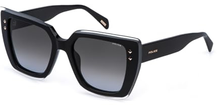 Police Sunglasses SPLR98 01EN CRISTALLO+NERO 54/19/140 Woman