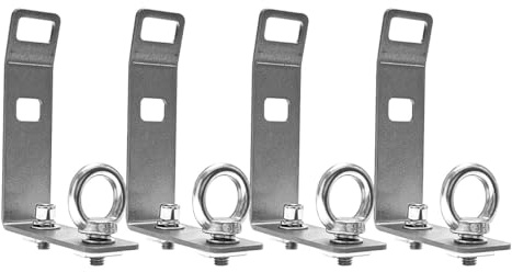 DUZEPA 4-teilige Dachgepäckträger-Laststopper für sicheren Transport, T-Nut-LKW-Querstange aus Edelstahl für Leitern, Kajaks, Skier, Brennholz, Mountainbikes