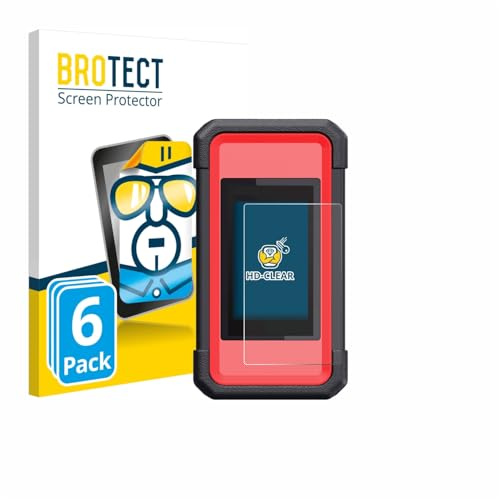 BROTECT Schutzfolie für Launch X431 SmartLink C V2.0 | 6 Stück Transparenter Displayschutz Made in Germany Klare Displayschutz-Folie Clear Einfache Montage Case-Friendly