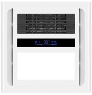 Kx9Lb8d Abluftventilator 30x30cm Beleuchtung Integrierte Badezimmer Heizung Hause Decke Abluftventilator Bodenventilator