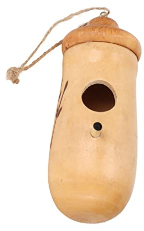 Yctze Holzhaus – Innen-/Außendekoration aus Buchsbaum für Garten, Balkon und Veranda, Einfach zu Bauen, Attraktives Vogelhaus (Zierlicher Taillenkopf)