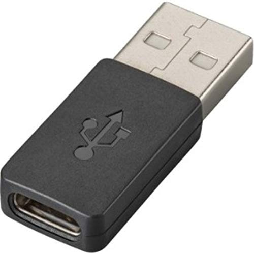 Plantronics 209506 – 01 USB-Type USB-Type C schwarz Adapter Cable – Adapter für Kabel (USB-Type A, USB-Type C, männlich/weiblich, Schwarz)