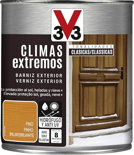 V33 Barniz Exterior Climas Extremos Brillante Pino 0,75L