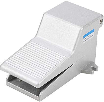 pedal neumatico + Válvula neumática del pedal del pie, Akozon G1/4 2 posición 5 manera neumático de la prensa del pie del control de la válvula de pedal de la aleación de aluminio