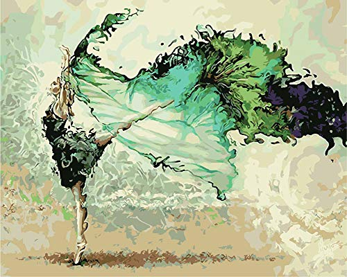 WOWDECOR Peinture Numéro Adulte Enfant, Ballet Fille Danseur DIY Peinture par numero, Paint by Numbers