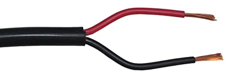 Lumonic 1m FLRYY Cable de Vehículo 2 Hilos con Sección 2x 1,5mm² - Cable de Remolque Multiconductor 2 Polos