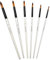 6 Pinceaux Peinture Acrylique Professionnel Rond Pointu Ensemble de Pinceaux pour Acrylique, Huile, Gouche et Aquarelle