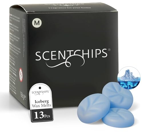 Scentchips® XXL Duftchips – Premium Waxmelts Hausparfüm für Duftbrenner & Wachsbrenner (M-Stücke-13, Iceberg)