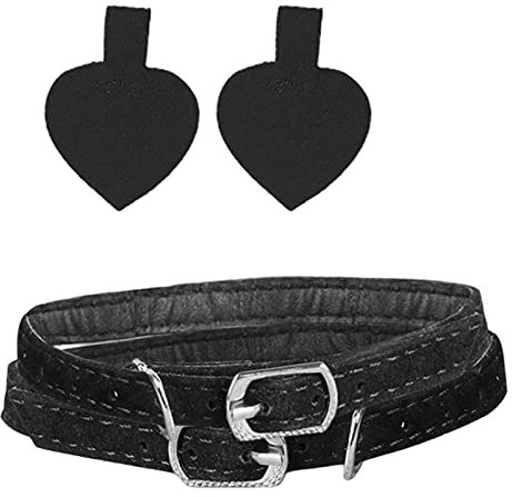 YiyiLai 1 Paire Sangles Amovibles pour Escarpin Femme Chaussure à Talon Bride Cheville Noir #C Velours