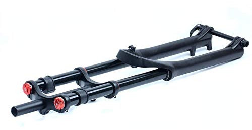 SLRMKK Downhill Fork 26/27.5/29 Inch MTB Ultralight Mountain Bike Suspension Fork Air Shock 135mm Kids Bike Fork Discbrake Bicycle Front Fork 1-1/8 Straight