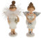 Pommerntraum ® | 2-er Set mollige Engel Schutzengel Molly-Engel Rubensengel moppelige Weihnachtsengel Glücksengel Nana mollige Damen üppige Ladies (15 cm)