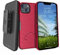 BELTRON Case with Belt Clip for iPhone 13 6.1 (2021), Slim Rubberized Heavy Duty Grip Case & Swivel Belt Clip Holster with Built-in Kickstand - Red (NOT for PRO)