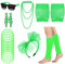 80er Jahre Outfit Damen 80er Jahre Accessoires, 80er 90er Jahre KostüM Damen Kinder Party Neon Accessoires Spitzenstoff Stirnband Ohrringe Brille 80er Netzhandschuhe ArmbäNder Halsketten Beinlinge