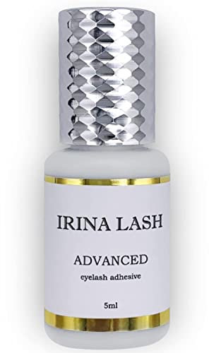 Colle cils extension cil à cil Volume Advanced, registre sanitaire, séchage rapide en 2 sec, 7 semaines d'accroche, 5 ml noir pour extensions - Irina Lash