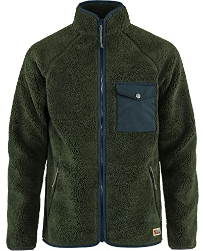 Fjallraven 84158 Vardag Pile Fleece M Jacket Men's Deep Forest L