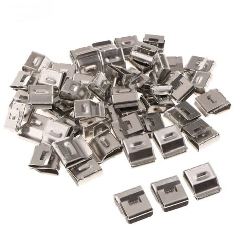 SPORTARC Clips de câble pour panneau , clip de bord, câble PV en acier inoxydable pour gestion des cordons électriques 20/30/50/100 pièces en option