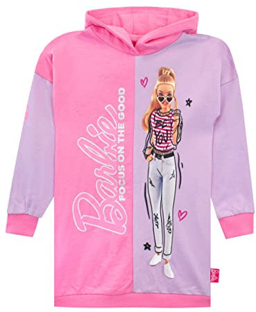 Barbie Robe à Capuche pour Filles Noir 10-11 Ans