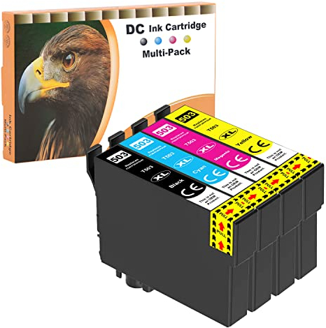 D&C 4X Druckerpatronen Kompatibel für Epson 503XL 503 XL für Epson Expression Home XP-5200 XP-5205 XP5200 XP5205, Workforce WF-2960 WF-2965 WF2960 WF2965 WF-2960DWF WF-2965DWF