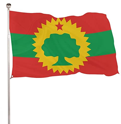 Flagge der Oromo-Befreiung, Gartenflagge, lustige Hofflagge, Banner, Außendekoration, 152,4 x 243,8 cm