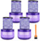 (4 pezzi) V12 Detect Slim Filtri HEPA di ricambio per l'aspirapolvere Dyson V12 Detect Slim/ V12 Slim Absolute/Complete/Motorhead/Absolute +/ Extra, sostituisci il codice. 971517-01