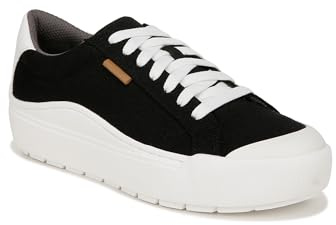 Dr. Scholl's Womens Time Off Sneaker Black Canvas 6.5 M