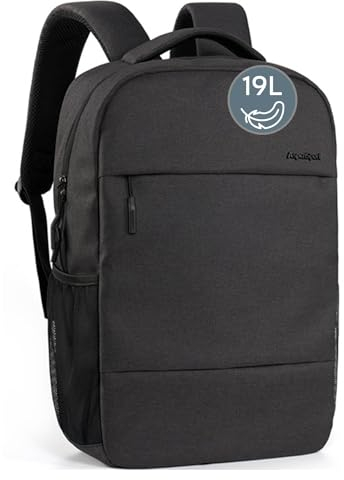 AspenSport Rucksack 19L charcoal I stabiler Tagesrucksack I wasserabweisender Rucksack mit Reißverschluss I verstellbarer Backpack I ergonomischer Allround-Rucksack für Damen & Herren