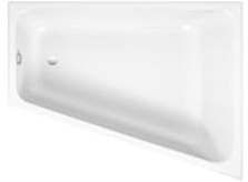 BetteSpace L Eck-Badewanne, 170x130cm, 1142, 1 Rückenschräge, weiss, Einbau rechts, 1142-000AS, Farbe: Weiß glänzend