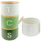 3 Pieces Jar with Wooden Lid Tea Coffee Sugar Canister Storage Container Bowl Pots Kitchen Storage Tins (Green)